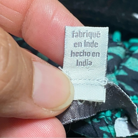 Joie Dress Women’s Size Small Green Black Salama Leaf Printed Puff-Sleeve Dress - Picture 14 of 17